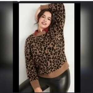 Nwt old navy 2x leapord sweater